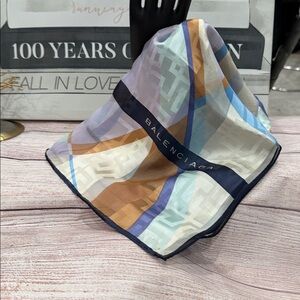 Vintage Balenciaga Silk Scarf huge